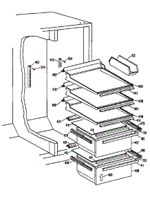 Fresh Food Section parts for Kenmore Refrigerator 363.9504814 (3639504814, 363 9504814) from AppliancePartsPros.com