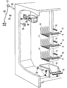 Freezer Section parts for Kenmore Refrigerator 363.9504880 (3639504880, 363 9504880) from AppliancePartsPros.com