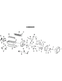 Icemaker parts for Kenmore Refrigerator 363.9504880 (3639504880, 363 9504880) from AppliancePartsPros.com