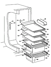 Fresh Food Section parts for Kenmore Refrigerator 363.9504882 (3639504882, 363 9504882) from AppliancePartsPros.com