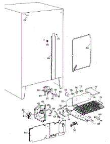 Unit parts for Kenmore Refrigerator 363.9504882 (3639504882, 363 9504882) from AppliancePartsPros.com