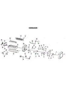 Icemaker parts for Kenmore Refrigerator 363.9504882 (3639504882, 363 9504882) from AppliancePartsPros.com