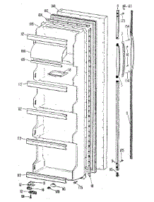 Fresh Food Door parts for Kenmore Refrigerator 363.9510584 (3639510584, 363 9510584) from AppliancePartsPros.com