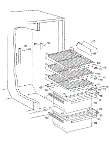 Fresh Food Section parts for Kenmore Refrigerator 363.9510586 (3639510586, 363 9510586) from AppliancePartsPros.com