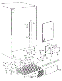 Unit parts for Kenmore Refrigerator 363.9522681 (3639522681, 363 9522681) from AppliancePartsPros.com