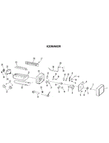 Icemaker parts for Kenmore Refrigerator 363.9522710 (3639522710, 363 9522710) from AppliancePartsPros.com