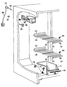 Freezer parts for Kenmore Refrigerator 363.9522750 (3639522750, 363 9522750) from AppliancePartsPros.com