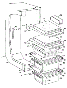 Fresh Food Section parts for Kenmore Refrigerator 363.9522750 (3639522750, 363 9522750) from AppliancePartsPros.com