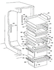 Fresh Food Section parts for Kenmore Refrigerator 363.9524711 (3639524711, 363 9524711) from AppliancePartsPros.com