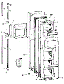 Freezer Door parts for Kenmore Refrigerator 363.9524720 (3639524720, 363 9524720) from AppliancePartsPros.com