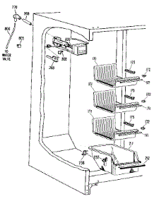 Freezer parts for Kenmore Refrigerator 363.9524720 (3639524720, 363 9524720) from AppliancePartsPros.com