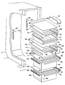Fresh Food Section parts for Kenmore Refrigerator 363.9524720 (3639524720, 363 9524720) from AppliancePartsPros.com