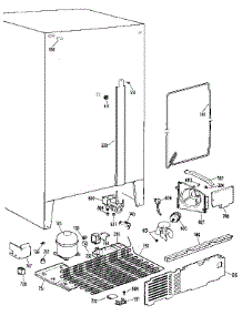 Unit parts for Kenmore Refrigerator 363.9524720 (3639524720, 363 9524720) from AppliancePartsPros.com