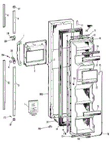 Freezer Door parts for Kenmore Refrigerator 363.9524750 (3639524750, 363 9524750) from AppliancePartsPros.com