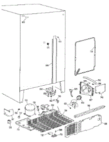 Unit parts for Kenmore Refrigerator 363.9524750 (3639524750, 363 9524750) from AppliancePartsPros.com
