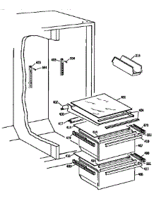 Fresh Food Section parts for Kenmore Refrigerator 363.9530583 (3639530583, 363 9530583) from AppliancePartsPros.com