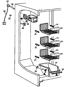 Freezer Section parts for Kenmore Refrigerator 363.9534711 (3639534711, 363 9534711) from AppliancePartsPros.com
