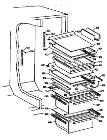 Fresh Food Section parts for Kenmore Refrigerator 363.9534711 (3639534711, 363 9534711) from AppliancePartsPros.com