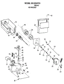 Ice Bucket parts for Kenmore Refrigerator 363.9534720 (3639534720, 363 9534720) from AppliancePartsPros.com