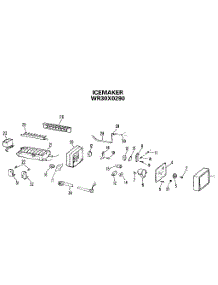Icemaker parts for Kenmore Refrigerator 363.9534720 (3639534720, 363 9534720) from AppliancePartsPros.com