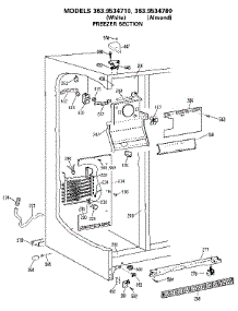 Freezer Section parts for Kenmore Refrigerator 363.9534780 (3639534780, 363 9534780) from AppliancePartsPros.com