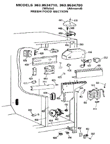 Fresh Food Section parts for Kenmore Refrigerator 363.9534780 (3639534780, 363 9534780) from AppliancePartsPros.com
