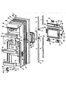 Fresh Food Door parts for Kenmore Refrigerator 363.9534811 (3639534811, 363 9534811) from AppliancePartsPros.com