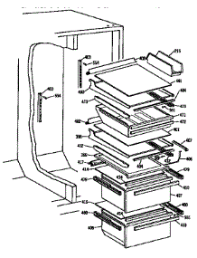 Fresh Food Section parts for Kenmore Refrigerator 363.9534821 (3639534821, 363 9534821) from AppliancePartsPros.com