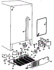 Unit Parts parts for Kenmore Refrigerator 363.9534821 (3639534821, 363 9534821) from AppliancePartsPros.com