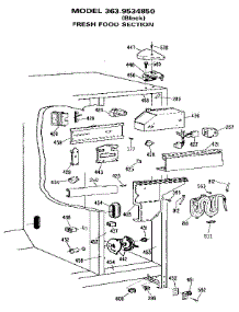 Fresh Food Section parts for Kenmore Refrigerator 363.9534850 (3639534850, 363 9534850) from AppliancePartsPros.com