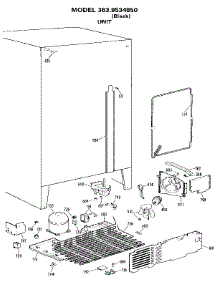 Unit parts for Kenmore Refrigerator 363.9534850 (3639534850, 363 9534850) from AppliancePartsPros.com
