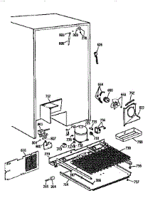 Unit parts for Kenmore Refrigerator 363.9564750 (3639564750, 363 9564750) from AppliancePartsPros.com