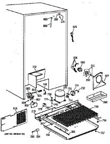 Unit Parts parts for Kenmore Refrigerator 363.9564855 (3639564855, 363 9564855) from AppliancePartsPros.com