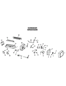 Icemaker parts for Kenmore Refrigerator 363.9572780 (3639572780, 363 9572780) from AppliancePartsPros.com