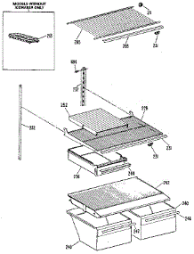 Shelf parts for Kenmore Refrigerator 363.9601410 (3639601410, 363 9601410) from AppliancePartsPros.com