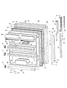 Fresh Food Door parts for Kenmore Refrigerator 363.9601761 (3639601761, 363 9601761) from AppliancePartsPros.com