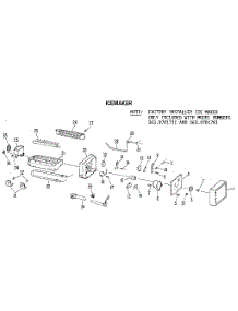 Icemaker parts for Kenmore Refrigerator 363.9601781 (3639601781, 363 9601781) from AppliancePartsPros.com