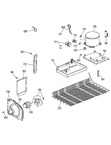 Unit parts for Kenmore Refrigerator 363.9606411 (3639606411, 363 9606411) from AppliancePartsPros.com