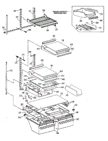 Shelf parts for Kenmore Refrigerator 363.9615611 (3639615611, 363 9615611) from AppliancePartsPros.com