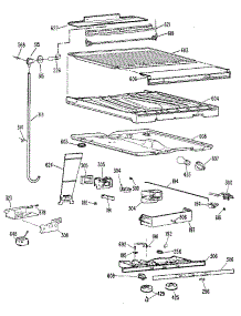 Compartment Separator parts for Kenmore Refrigerator 363.9615611 (3639615611, 363 9615611) from AppliancePartsPros.com