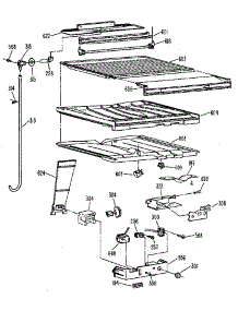 Compartment Separator parts for Kenmore Refrigerator 363.9619611 (3639619611, 363 9619611) from AppliancePartsPros.com