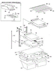 Shelf parts for Kenmore Refrigerator 363.9624713 (3639624713, 363 9624713) from AppliancePartsPros.com
