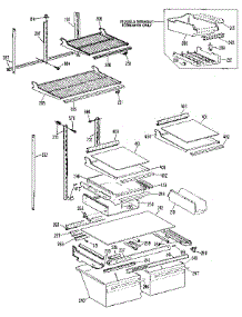 Shelf parts for Kenmore Refrigerator 363.9625851 (3639625851, 363 9625851) from AppliancePartsPros.com