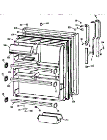 Fresh Food Door parts for Kenmore Refrigerator 363.9631376 (3639631376, 363 9631376) from AppliancePartsPros.com