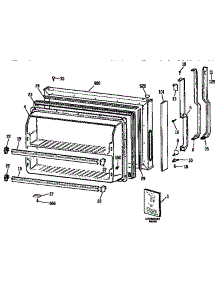 Freezer Door parts for Kenmore Refrigerator 363.9634216 (3639634216, 363 9634216) from AppliancePartsPros.com