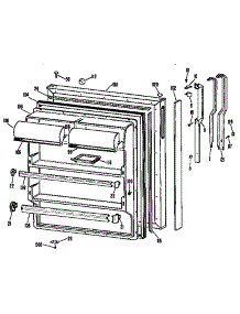 Fresh Food Door parts for Kenmore Refrigerator 363.9634261 (3639634261, 363 9634261) from AppliancePartsPros.com