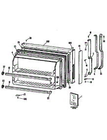 Freezer Door parts for Kenmore Refrigerator 363.9634281 (3639634281, 363 9634281) from AppliancePartsPros.com