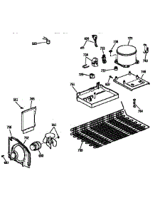 Unit Parts parts for Kenmore Refrigerator 363.9634281 (3639634281, 363 9634281) from AppliancePartsPros.com