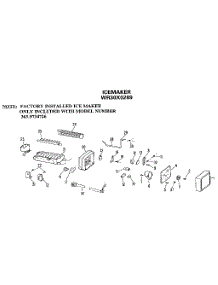 Icemaker parts for Kenmore Refrigerator 363.9634726 (3639634726, 363 9634726) from AppliancePartsPros.com