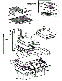 Shelf Parts parts for Kenmore Refrigerator 363.9635727 (3639635727, 363 9635727) from AppliancePartsPros.com
